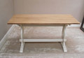 oak top refectory style table